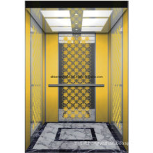 Passenger Elevator Lift Home Elevator Mirror Etching Hl-X-045